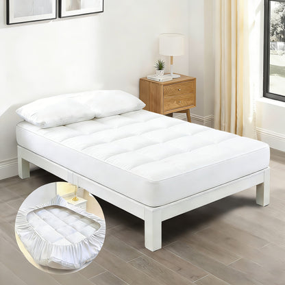Foldable Mattress Topper, Portable Bed Topper for Bedroom Comfort and Support detail image - detail view 16