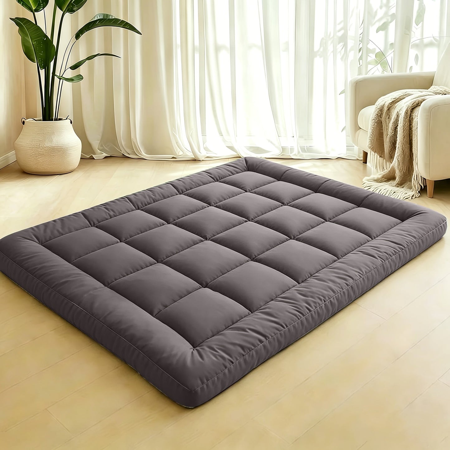 Foldable Mattress Topper, Portable Bed Topper for Bedroom Comfort and Support detail image - detail view 20