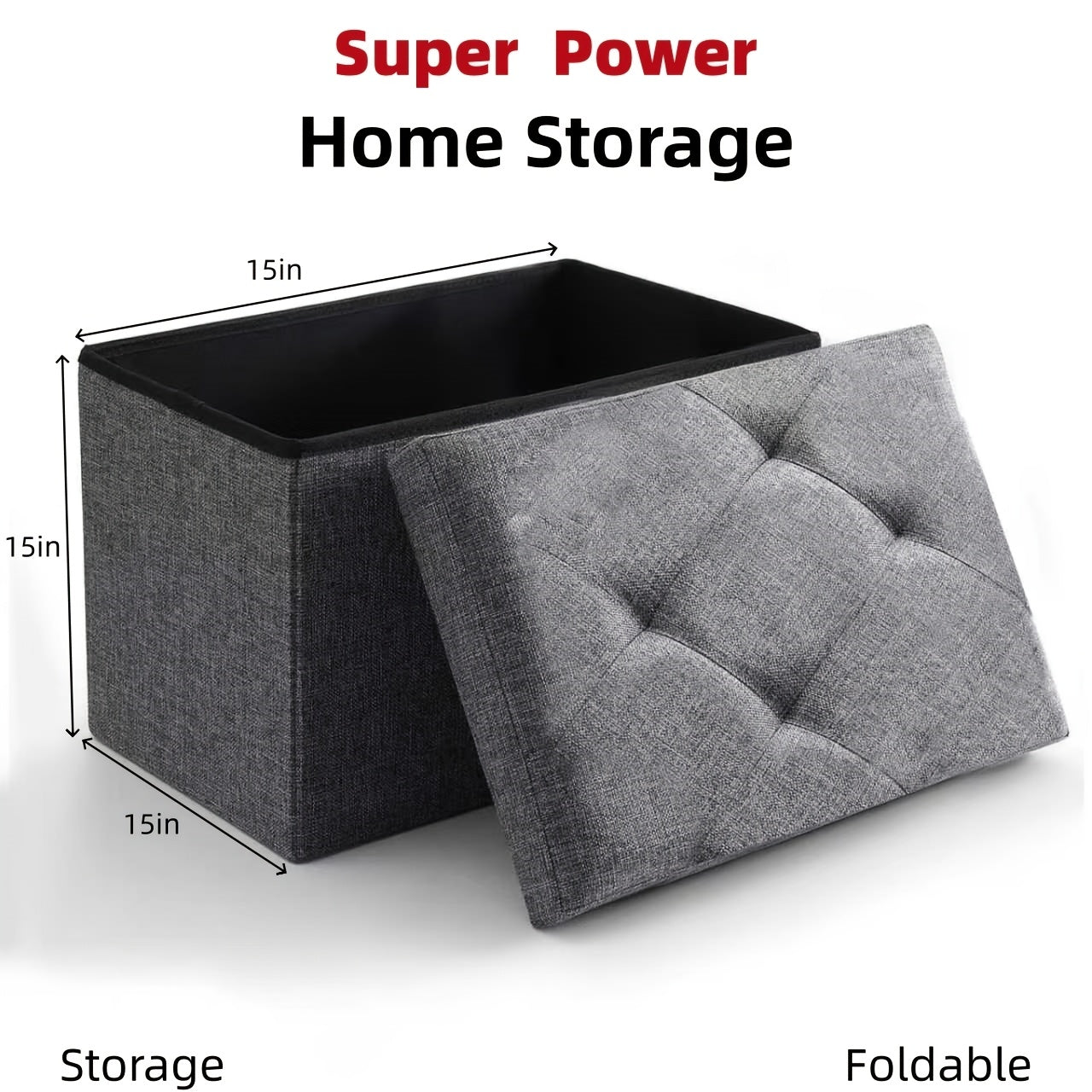 Ottoman shown in the Medium option