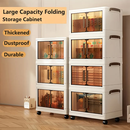 Foldable Plastic Garage Storage Cabinet with Stackable Design detail image - detail view 11