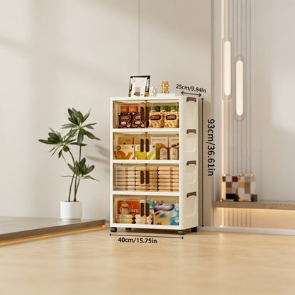 Foldable Plastic Garage Storage Cabinet with Stackable Design detail image - detail view 3