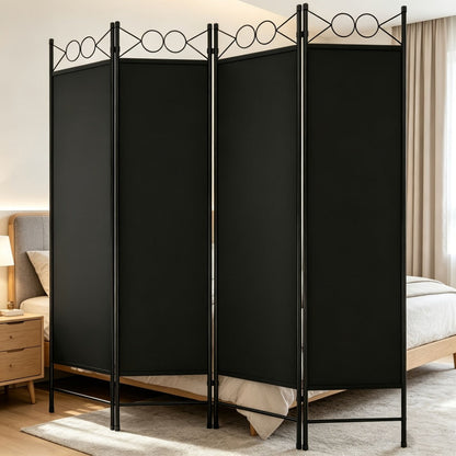 Foldable Room Divider with Added Privacy and Tool-Free Assembly detail image
