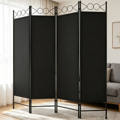 Room Divider, 4 Panel Folding Privacy Screen Portable Partition Wall for Bedroom Living shown in the main product view