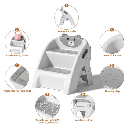 Foldable Step Stool with Carry Handle for Comfortable Everyday Seating detail image - detail view 8
