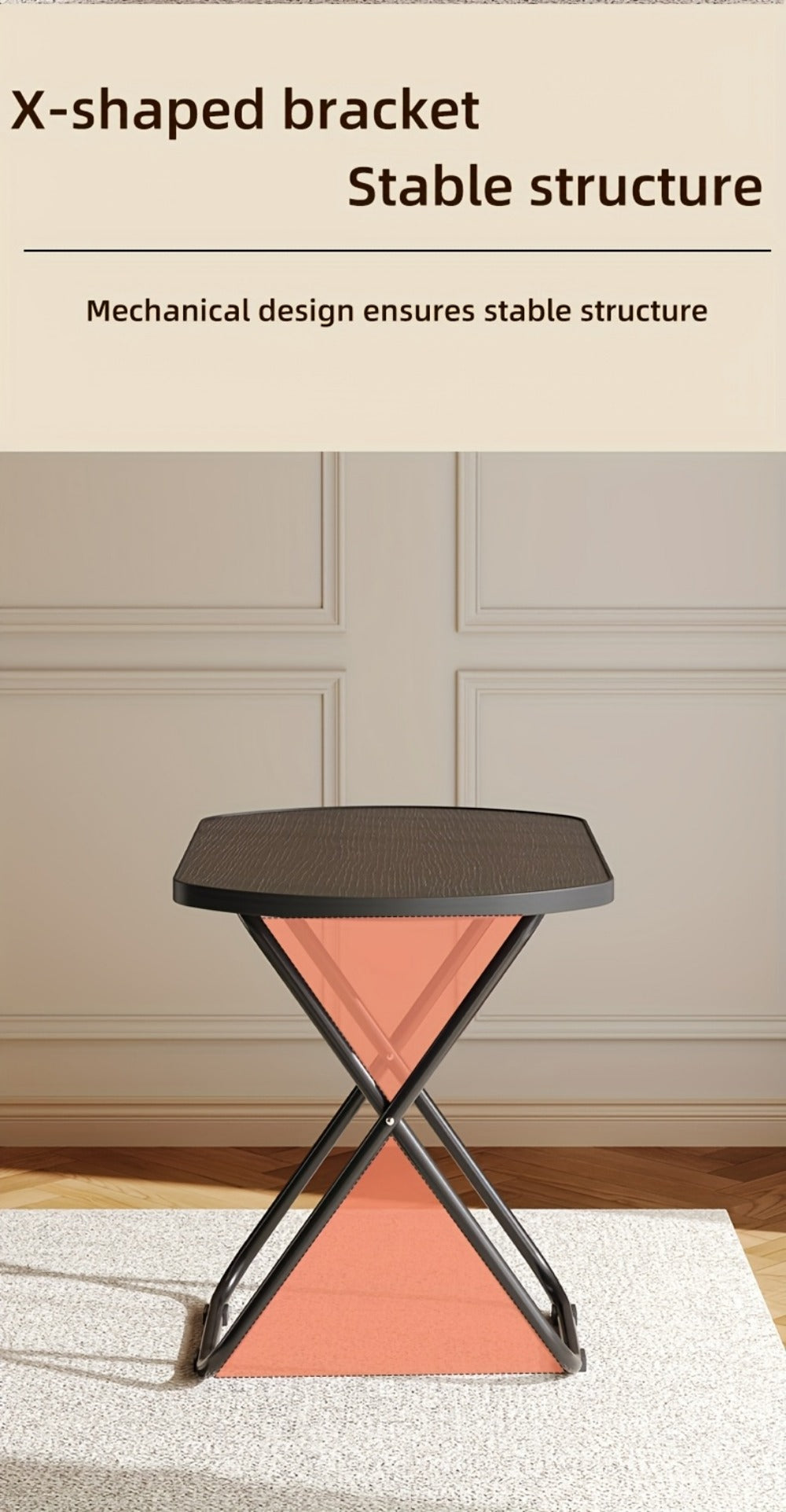 Foldable Tray Table with Non-Slip Base for Work, Display, and Everyday Use detail image - detail view 15