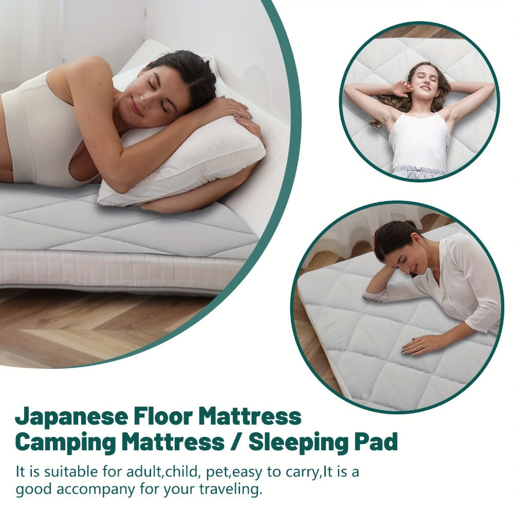Foldable Twin Floor Mattress with Carry Bag and Multiple Color Options detail image