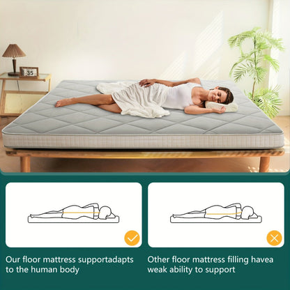 Foldable Twin Floor Mattress with Carry Bag and Multiple Color Options detail image - detail view 6