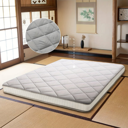 Floor Mattress shown in the Grey, Twin option