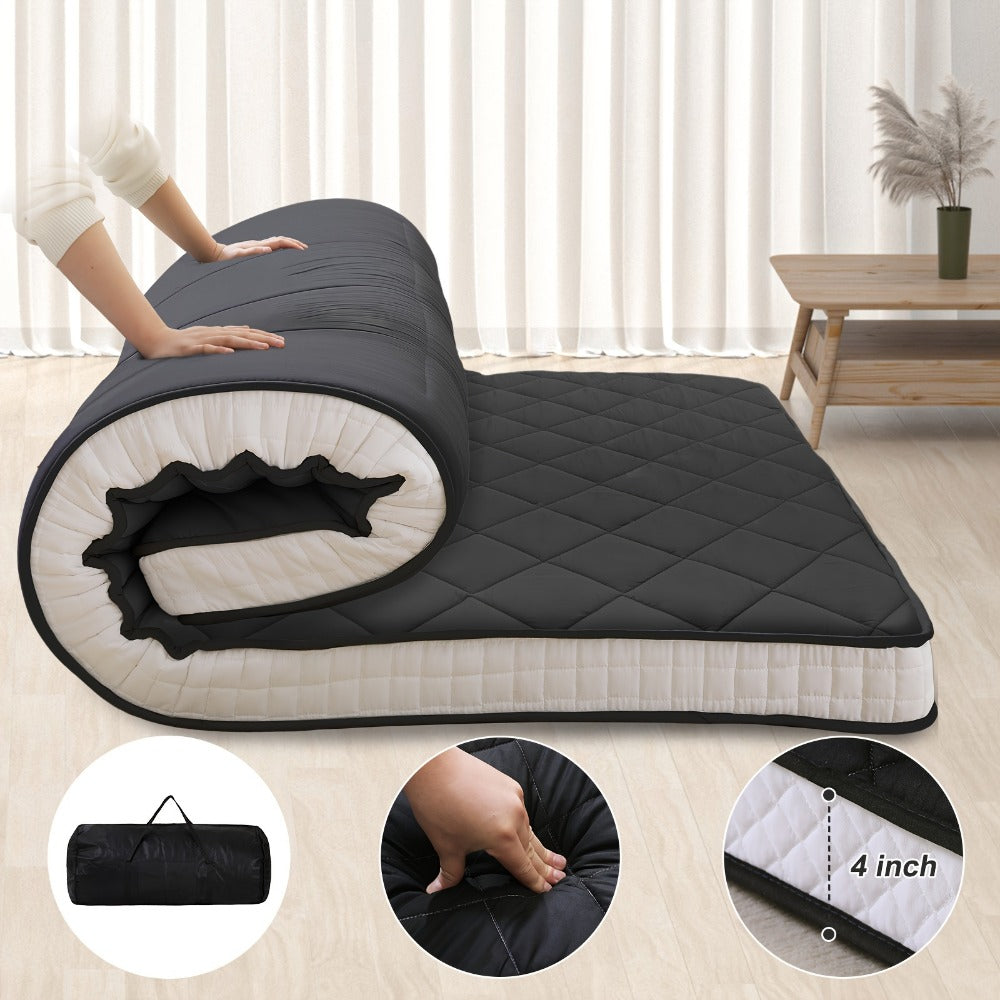Floor Mattress, Foldable Japanese Futon Portable Tatami Sleeping Mat Roll Up, Twin Full shown in the main product view