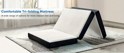 Folding Mattress with Memory Foam and Washable Cover for Bedroom detail image - detail view 6
