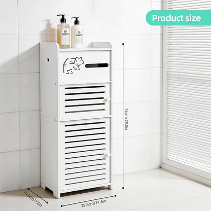 Freestanding Bathroom Storage Cabinet, Home Storage Cupboard detail image - detail view 4