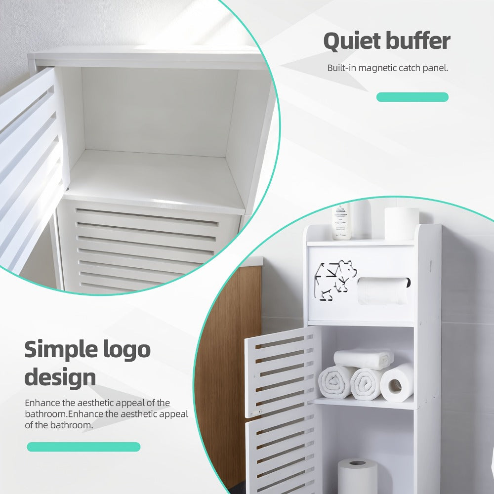 Freestanding Bathroom Storage Cabinet, Home Storage Cupboard detail image - detail view 6