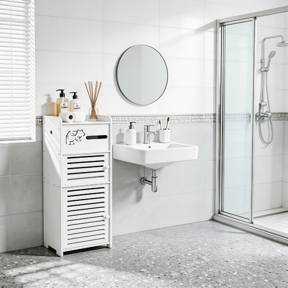Freestanding Bathroom Storage Cabinet, Home Storage Cupboard detail image - detail view 7