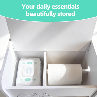 Bathroom Storage Cabinet shown in the White, Single door option