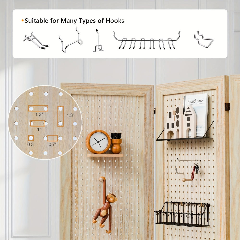 Freestanding Foldable Room Divider with Added Privacy and Multiple Color Options detail image - detail view 4