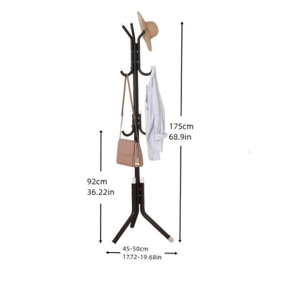 Freestanding Heavy-Duty Coat Rack with Tool-Free Assembly, Entryway Hall Tree detail image