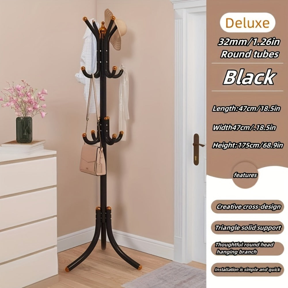 Freestanding Heavy-Duty Coat Rack with Tool-Free Assembly, Entryway Hall Tree detail image - detail view 4