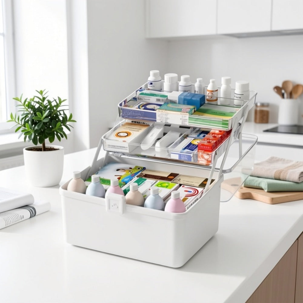 Freestanding Medicine Chest with Large-Capacity Storage for Bedroom detail image - detail view 9