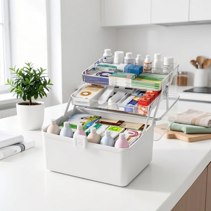 Freestanding Medicine Chest with Large-Capacity Storage for Bedroom detail image - detail view 9