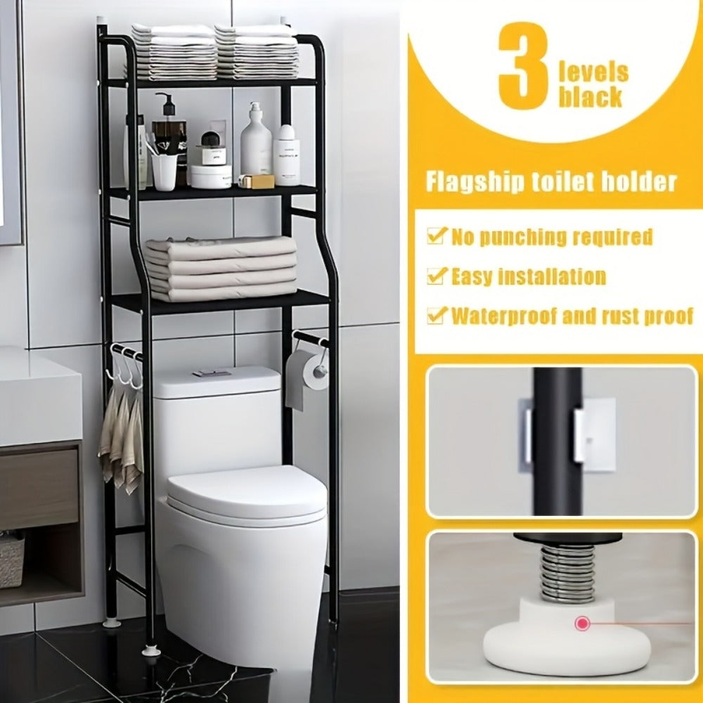 Freestanding Metal Bathroom Storage Rack for Organized Everyday Storage detail image - detail view 6