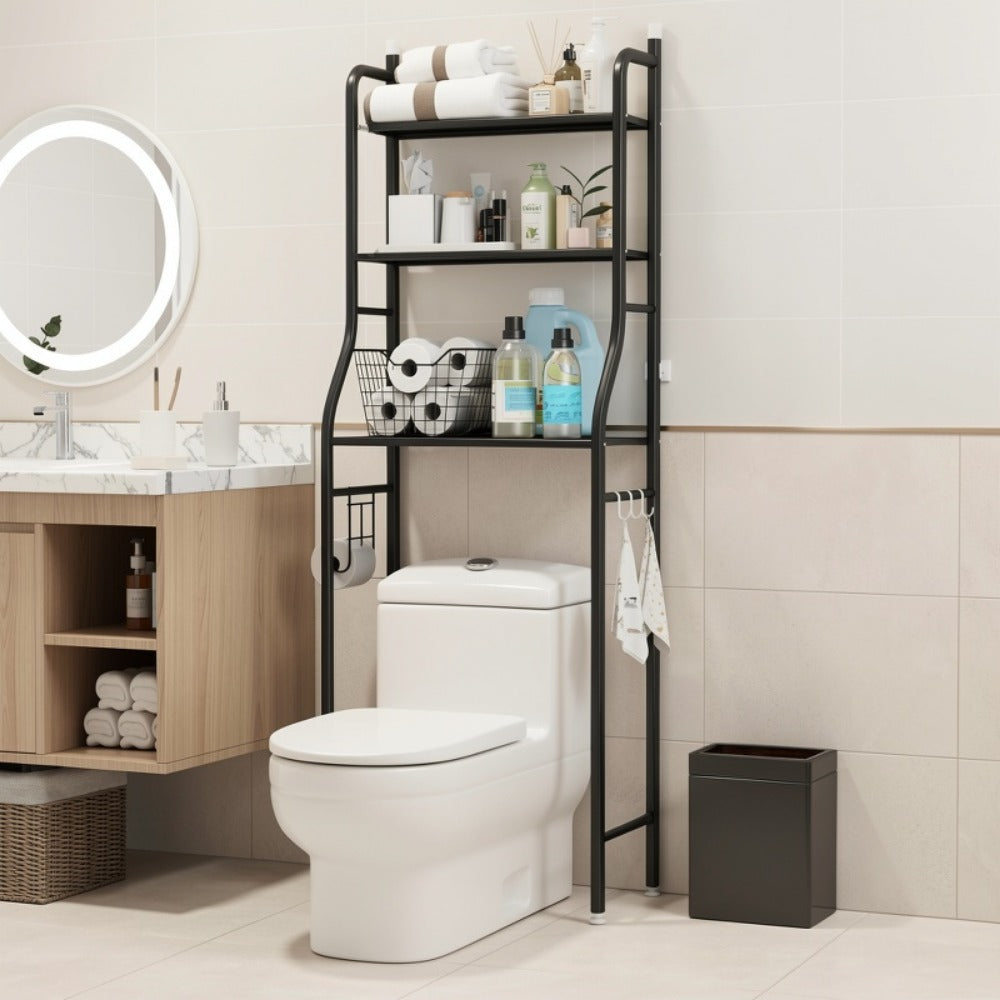 Freestanding Metal Bathroom Storage Rack for Organized Everyday Storage detail image - detail view 9