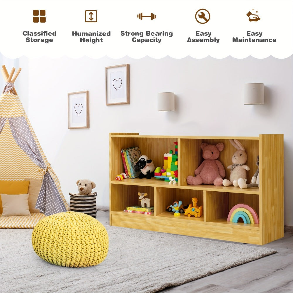 Freestanding Storage Cabinet with Open Shelves, Freestanding Storage Cupboard detail image - detail view 5