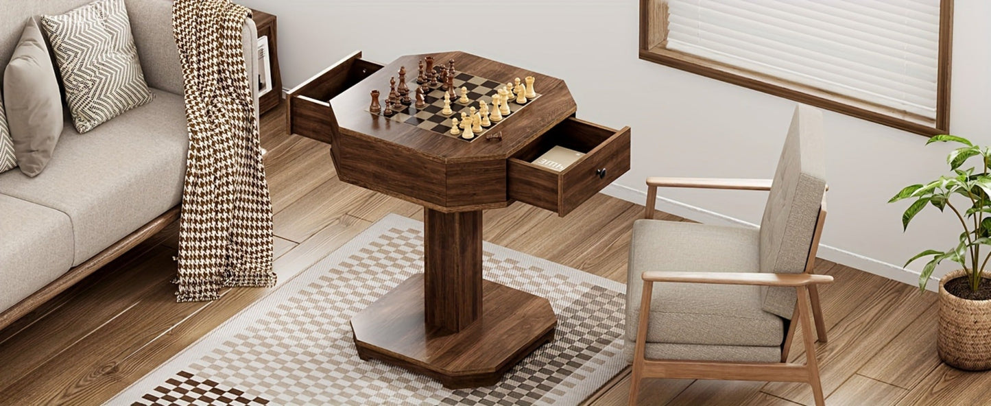 Game Tables And Accent Tables with Storage Drawers and Side Table for Living Room detail image - detail view 12