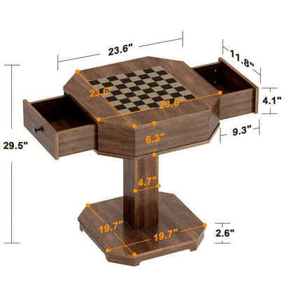 Game Tables And Accent Tables with Storage Drawers and Side Table for Living Room detail image