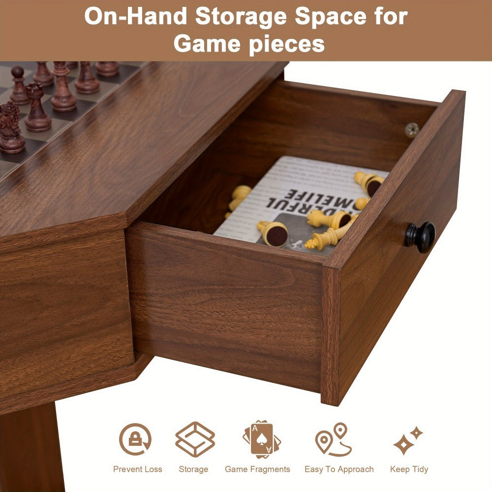 Game Tables And Accent Tables with Storage Drawers and Side Table for Living Room detail image - detail view 6