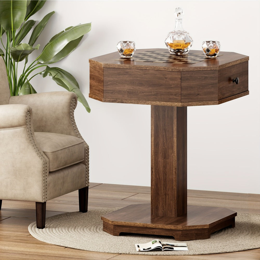 Game Tables And Accent Tables with Storage Drawers and Side Table for Living Room detail image - detail view 9