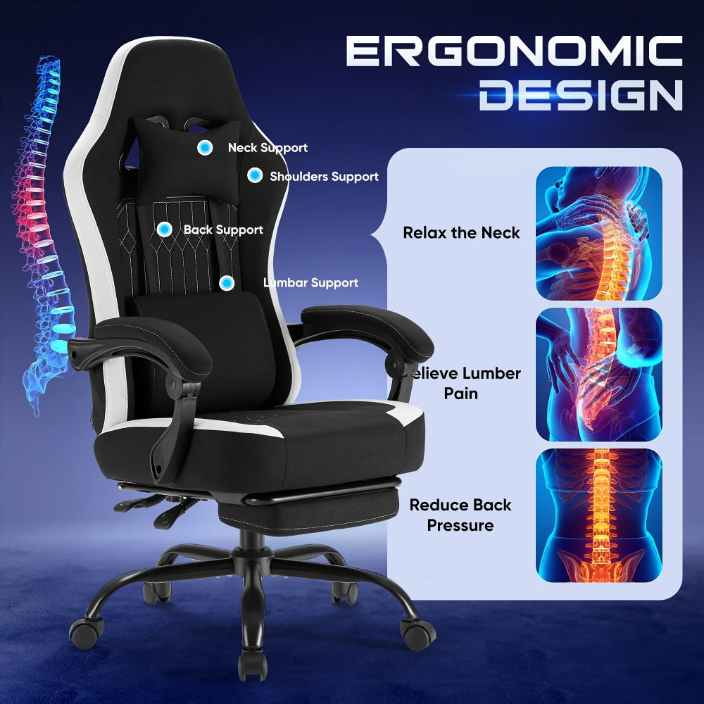 Gaming Chair, Ergonomic Video Game Chair for Comfortable Everyday Seating detail image - detail view 21