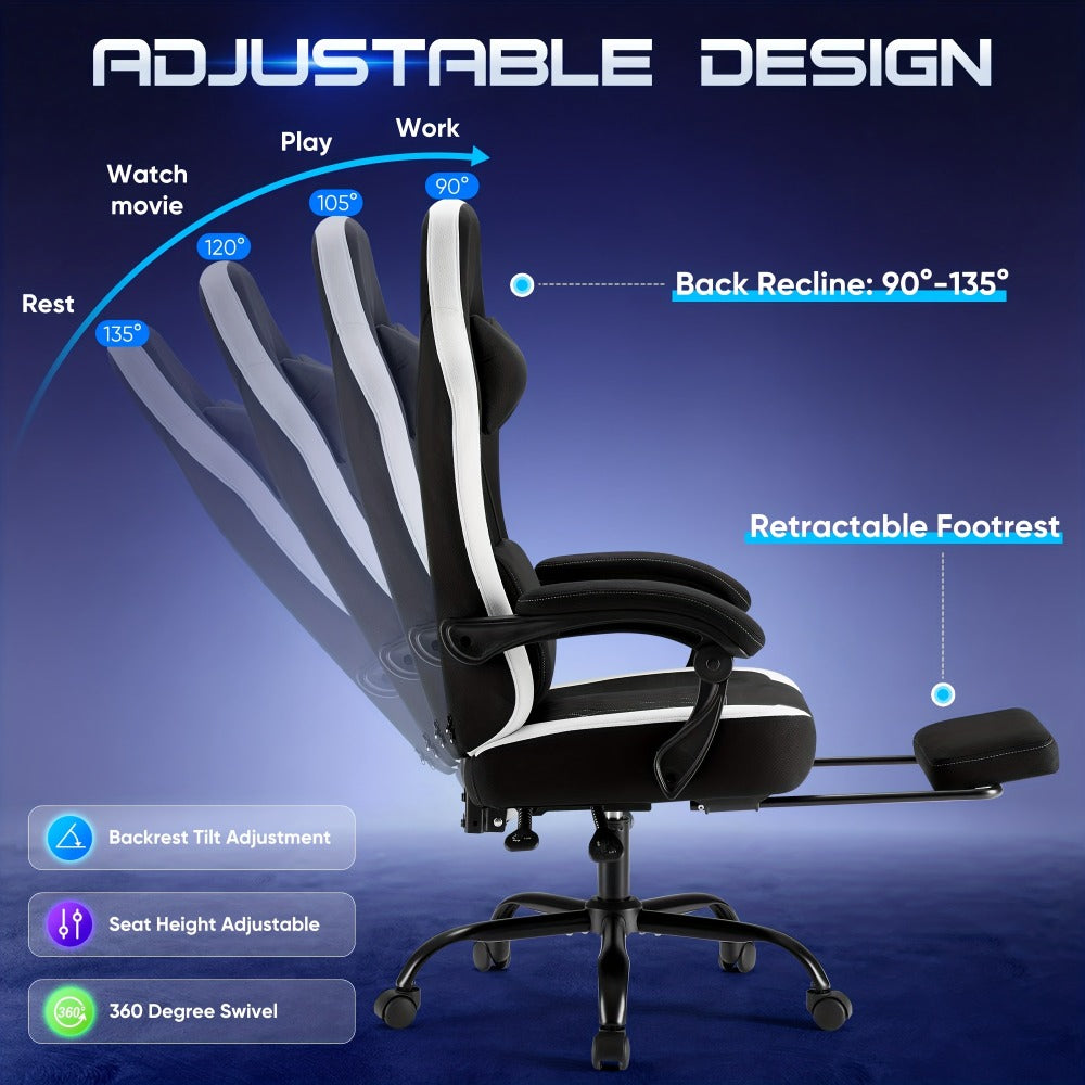 Gaming Chair, Ergonomic Video Game Chair for Comfortable Everyday Seating detail image - detail view 22