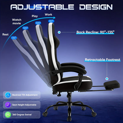 Gaming Chair, Ergonomic Video Game Chair for Comfortable Everyday Seating detail image - detail view 22
