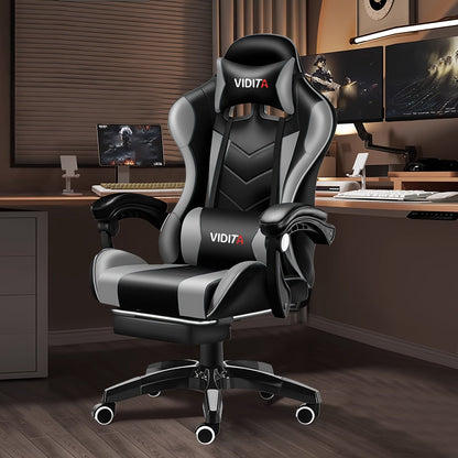 Gaming Chair shown in the Black-Gray option