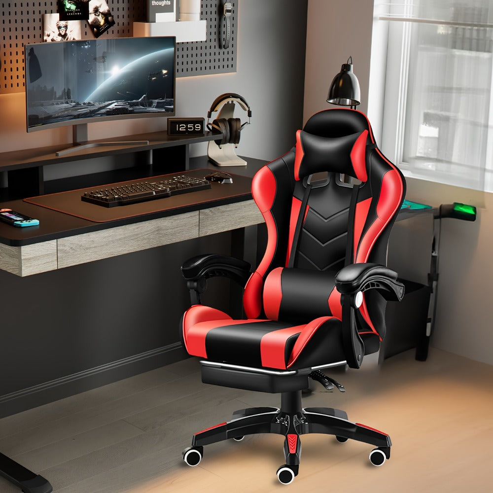 Gaming Chair, Racing Style with Lumbar Support - Ergonomic High Back PC Office Chair shown in the main product view