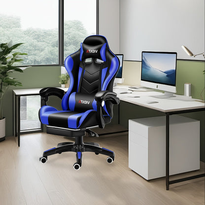 Gaming Chair shown in the Blue option