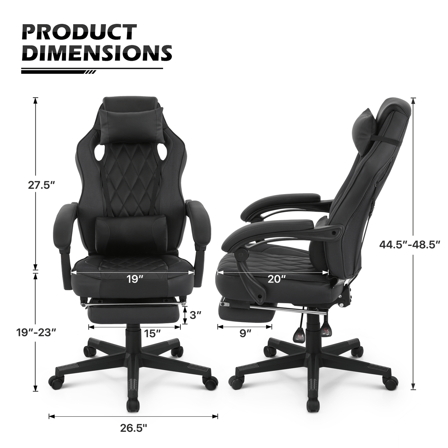 Gaming Chair shown in the Carbon Fiber Pattern option