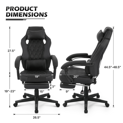 Gaming Chair shown in the Carbon Fiber Pattern option