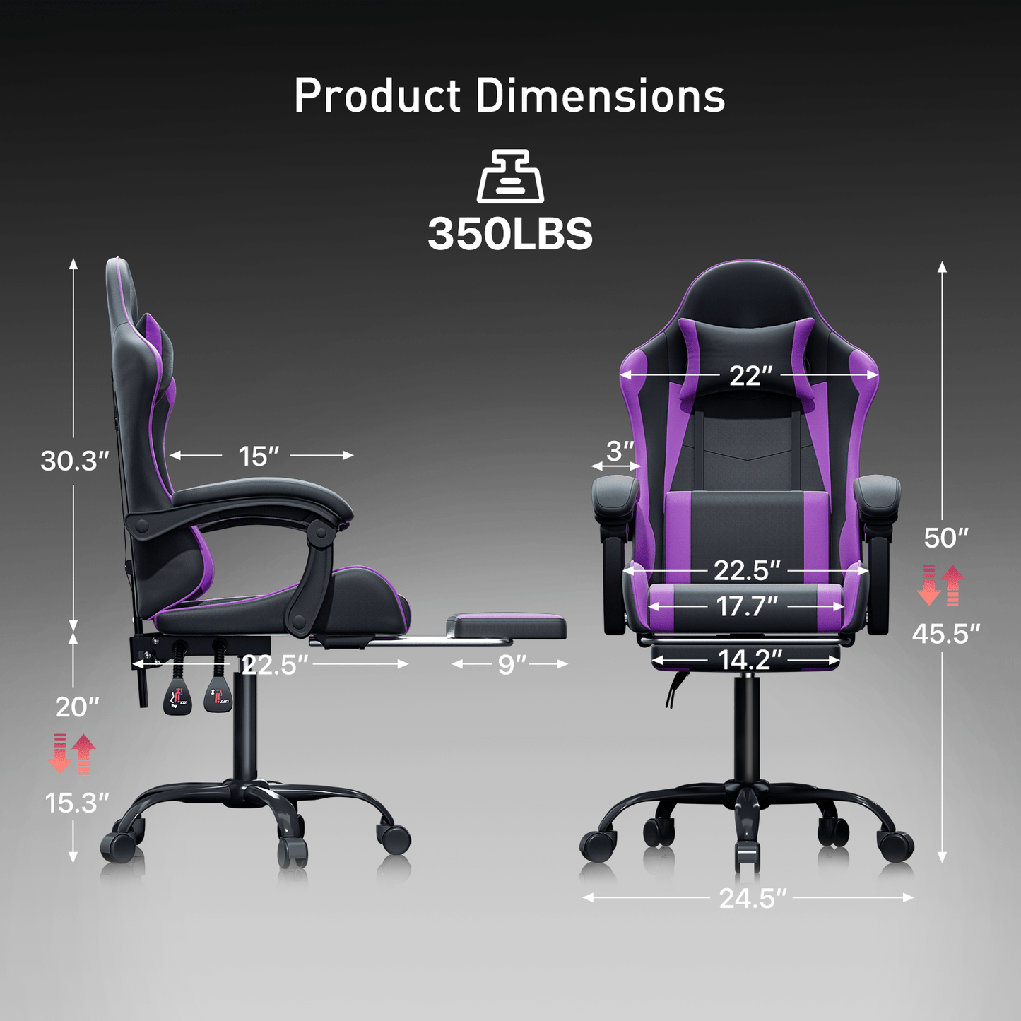 Gaming Chair, High-Back Gaming Seat for Comfortable Everyday Seating detail image - detail view 13