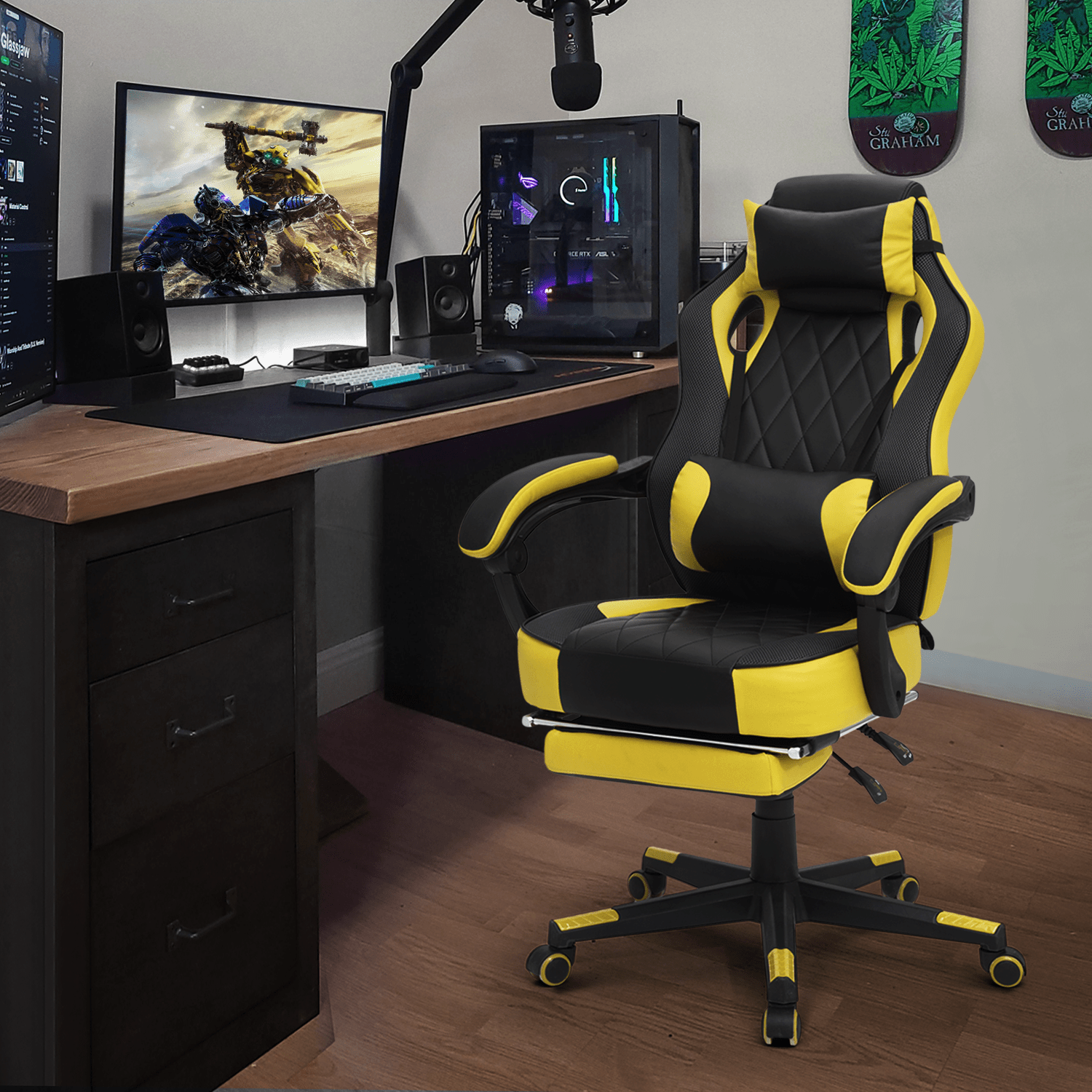 Gaming Chair, High-Back Gaming Seat for Comfortable Everyday Seating detail image - detail view 35