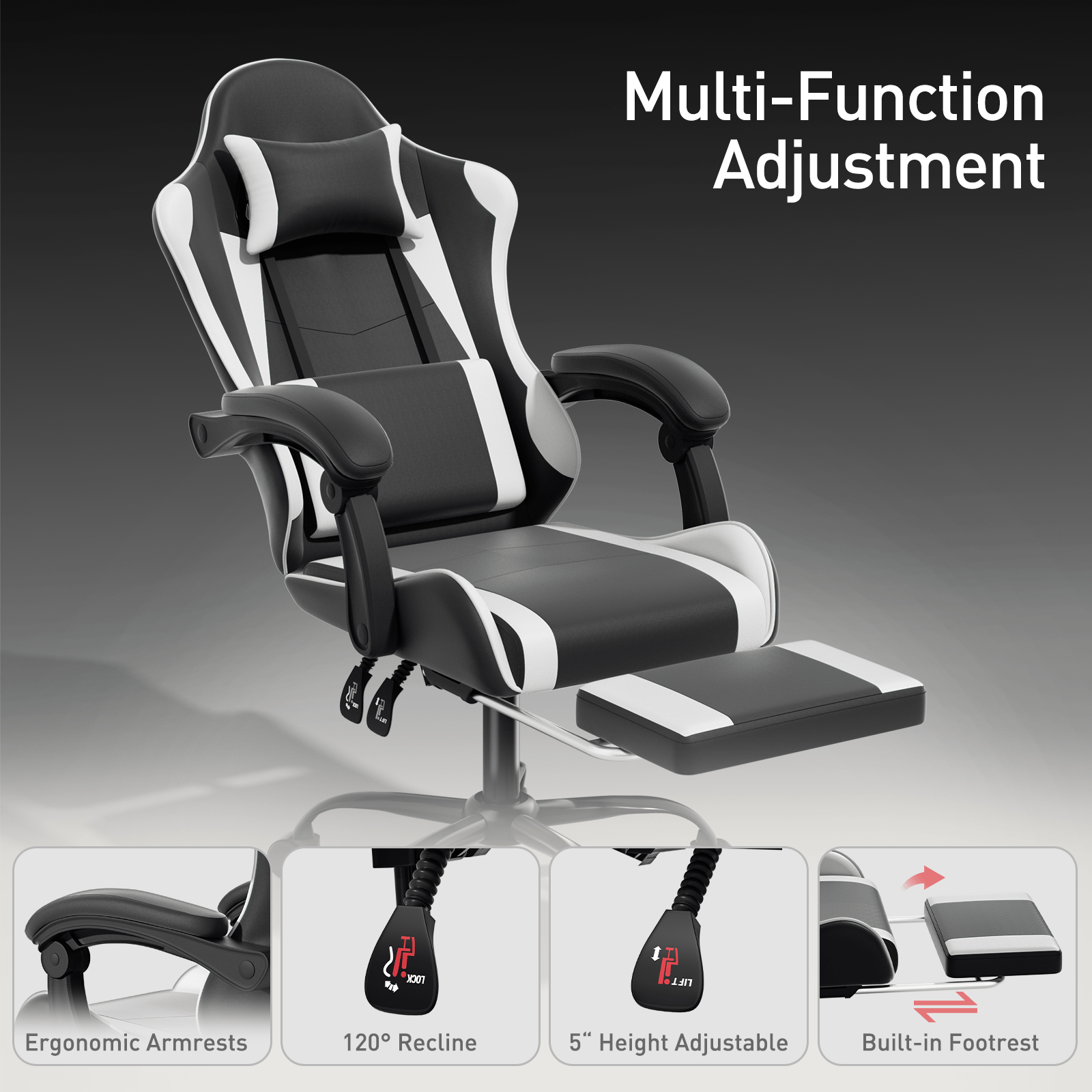 Gaming Chair, High-Back Gaming Seat for Comfortable Everyday Seating detail image - detail view 41