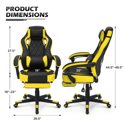 Gaming Chair shown in the Yellow option
