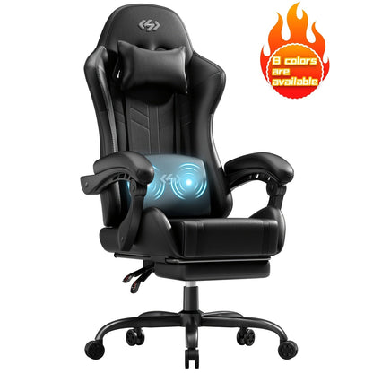 Gaming Chair shown in the 5-wheel gaming chair (1-pack), black option