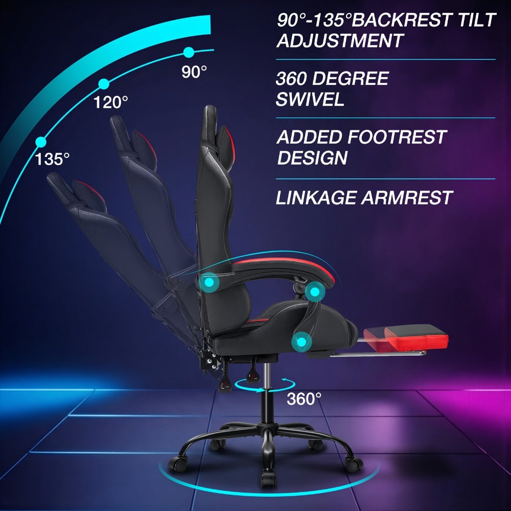 Gaming Chair, Reclining Computer Chair for Comfortable Everyday Seating detail image - detail view 11