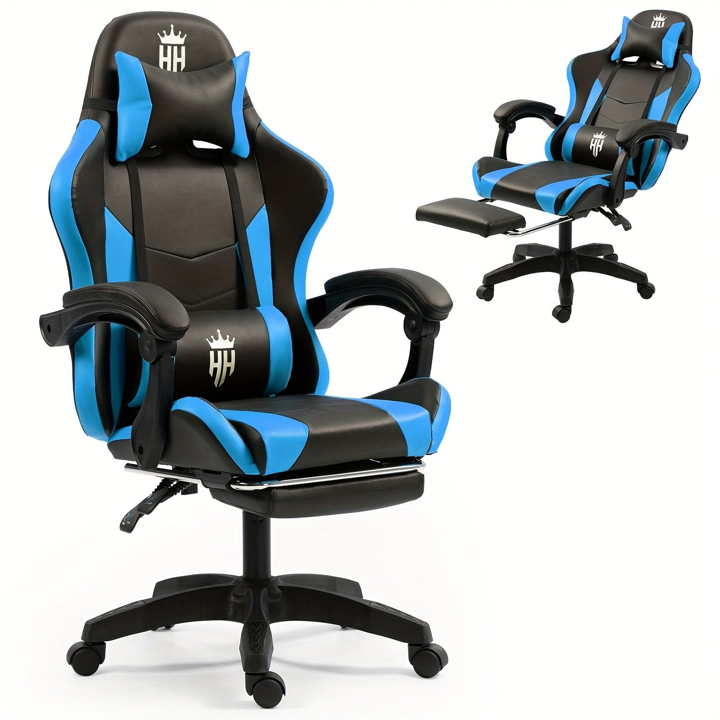 Gaming Chair shown in the Blue option