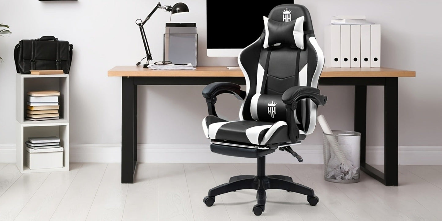 Gaming Chair with Footrest and Lumbar Support for Home Office detail image - detail view 19
