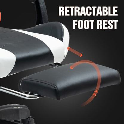 Gaming Chair with Footrest and Lumbar Support for Home Office detail image - detail view 9