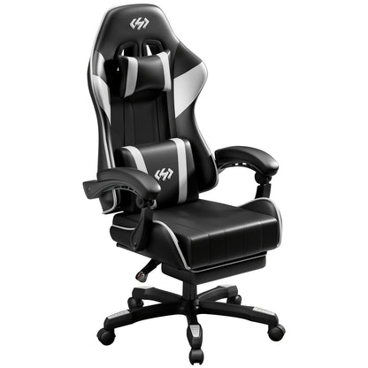 Gaming Chair shown in the Black And White option