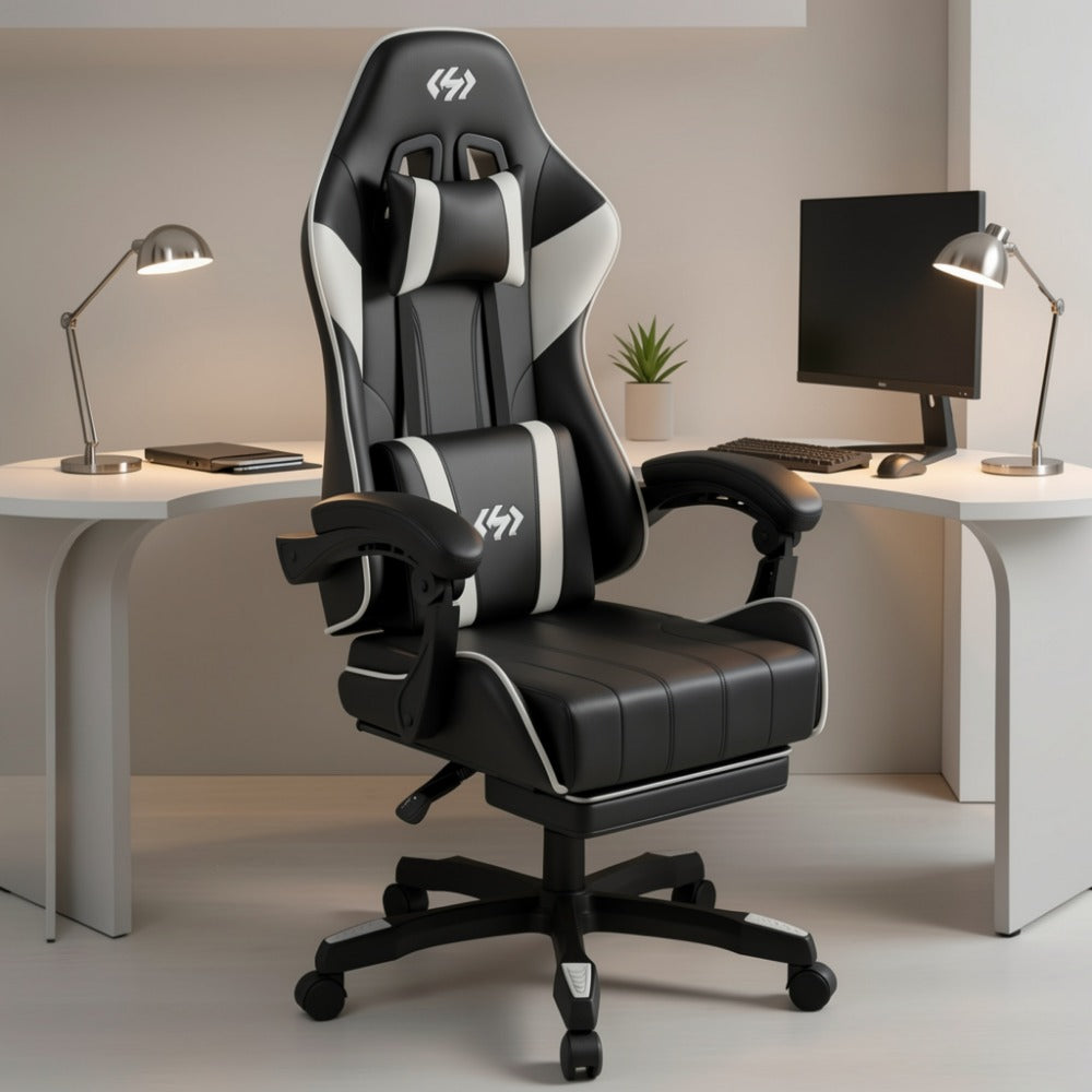 Gaming Chair with Footrest for Comfortable Everyday Seating in Home Office detail image - detail view 10