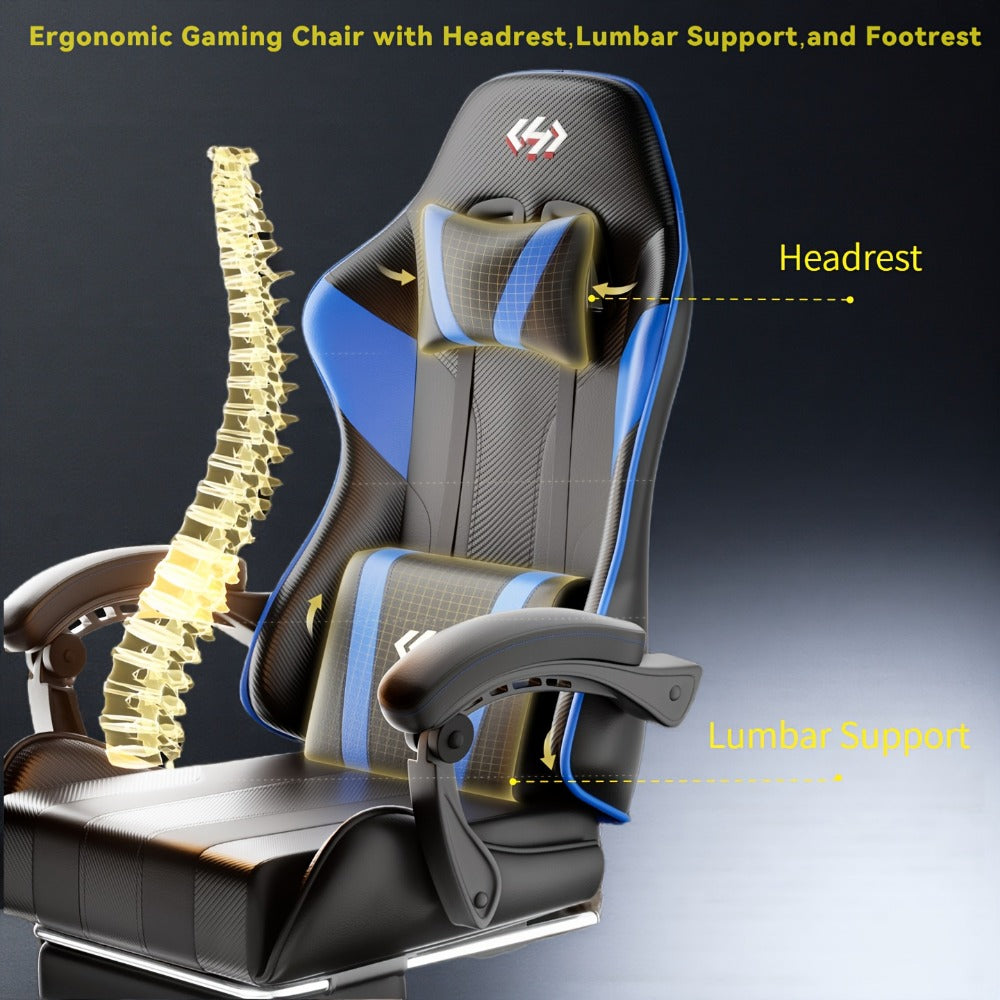Gaming Chair with Footrest for Comfortable Everyday Seating in Home Office detail image - detail view 17